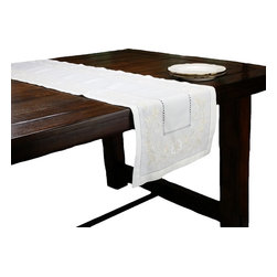 Xia Home Fashions - Florals Embroidered Table Runner 15"x54In - Table Runners