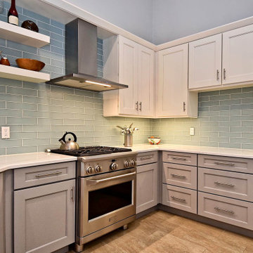 Title: Contemporary Kitchen & Custom Stone Feature Wall