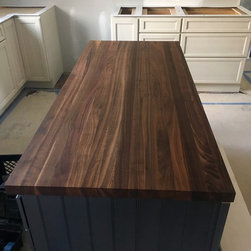 Custom Walnut Wood kitchen island countertop - Kitchen Products