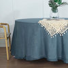 Round Premium Faux Burlap Polyester Tablecloth