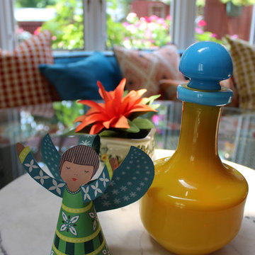 Ceramic Vase and Paper Doll