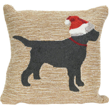 Frontporch Christmas Dog "Machine Washable" Indoor/Outdoor Pillow