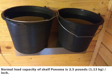 Stainless Steel floating shelves for real heavy duty 5 pounds / inch of length