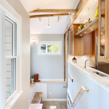 New rear split level entry