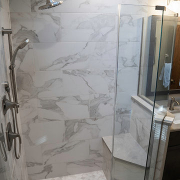Custom Shower With Bench