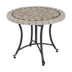 24" Spanish Marble Accent Table