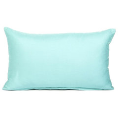 Soft Blue Celia on Cream Decorative Pillow Cover, Throw Pillow