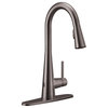 Moen One-Handle Pulldown Kitchen Faucet Black Stainless, 7864EWBLS