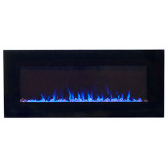 Paramount 42 Modern Metal Mirage Recessible Wallmount Fireplace in Black -  Contemporary - Indoor Fireplaces - by JR Home Products Ltd. | Houzz