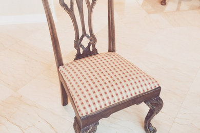 Example of a classic dining room design in Dallas