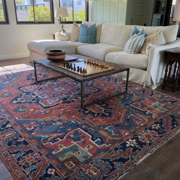 Styled Photos of Antique Rugs in Client Homes