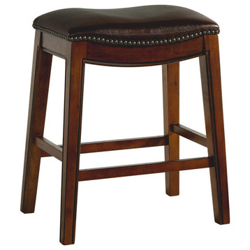Picket House Bowen 24" Backless Counter Height Stool, Brown
