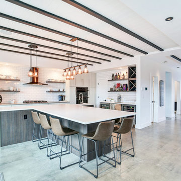 Downtown Tampa, Contemporary Industrial Style Family Home