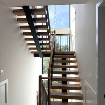 Project #139 | Four Story Modern Floating Staircase