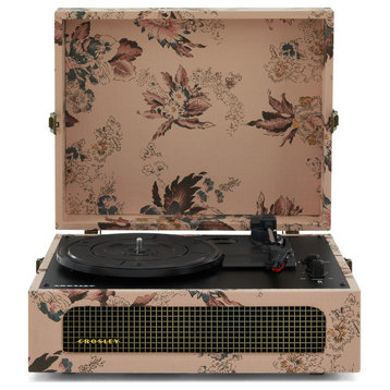 Voyager Bluetooth Vinyl Record Player, Floral