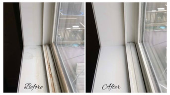 Before-After Window Tracks and Windowsills