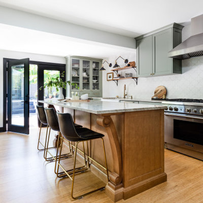 Inspiration for a transitional kitchen remodel in Seattle