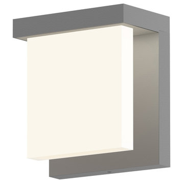Glass Glow LED Sconce, Textured Gray