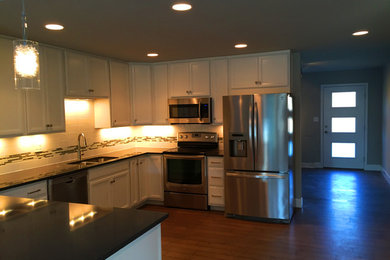 Inspiration for a contemporary kitchen remodel in Denver