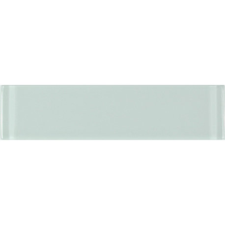 Metro 3"x12" Glass Subway Tile,Glossy Arctic Blue, Set of 40