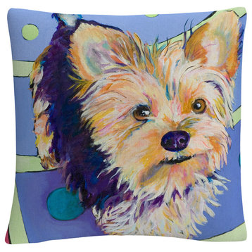 Pat Saunders-White 'Claire' 16"x16" Decorative Throw Pillow