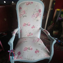 FOR SALE-&pound;175.00 Large vintage duck egg armchair... - Products