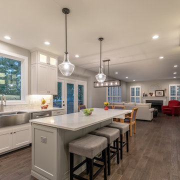 Elegant, Bright and Spacious White Kitchen in Fairfax VA