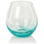 Zodax - Blasen 6-Piece Stemless All Purpose Glass Set, 4" X 4"- Capacity: 460 Ml/15.55 Oz - Create the most serene maritime experience with our Blasen bubble stemless glasses. An ideal piece for a variety of social gatherings. From outdoor BBQs, to romantic picnics or elegant soirees to casual dinner parties, these glasses add a subtle touch of refinement that will elevate any clear drink.