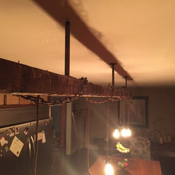 Oversized Barn Style Island Light Fixture - Pendant Lighting