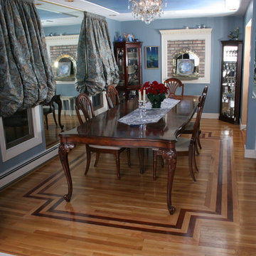 This border was cut into an existing floor