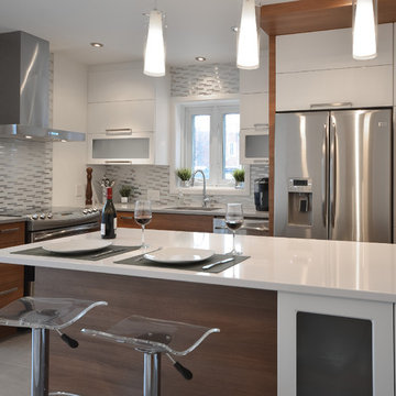 Cuisine chaleureuse et moderne