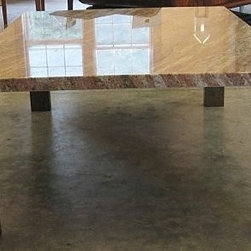 GPH Stone and Maple Coffee Table - Coffee Tables