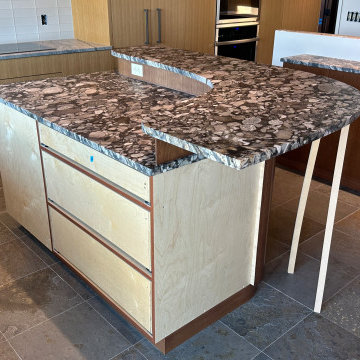 Meta Black Marinace Quartzite Kitchen Island