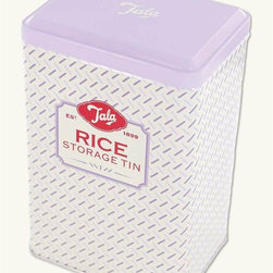 Retro Rice Storage Tin - Food Storage Containers