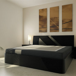 Corzano Dark Oak Storage Bed - Beds