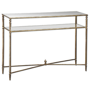 Uttermost Henzler 45 x 33" Mirrored Glass Console Table