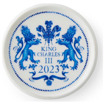Spode King Charles III Coronation Single Coaster UK Made