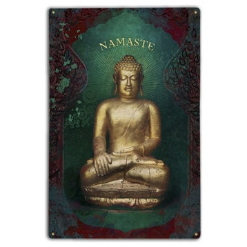 Buddha Namaste Classic Metal Sign
