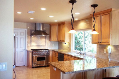 Transitional kitchen photo in San Diego