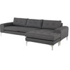 Nuevo Furniture Colyn Sectional Sofa in Grey/Silver