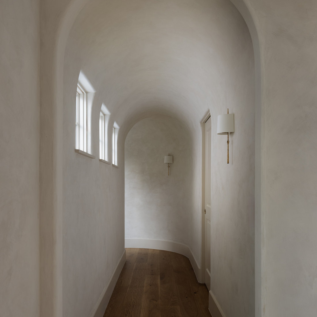 Curved Plaster Hallway