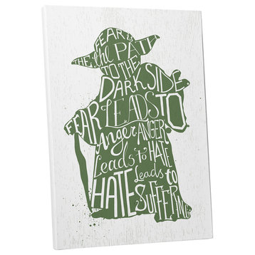 Star Wars Quotes "Yoda" Gallery Wrapped Canvas Wall Art