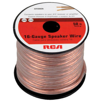 RCA AH1650SNV Stereo Speaker Wire, 16 Guage, 50'