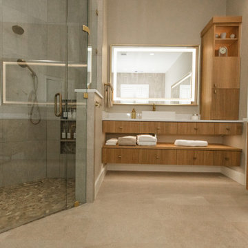 Lux Modern Spa Master bathroom