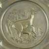 Consigned Vintage French Decorative Pewter Plate