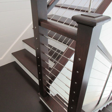 Cable Rail & Box Newel Post Theme Railing System, Vero Beach FL