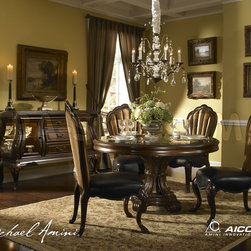 "Michael Amini" Royal Sable 5 PC Dining Set, Palace Gates Collection - Furniture
