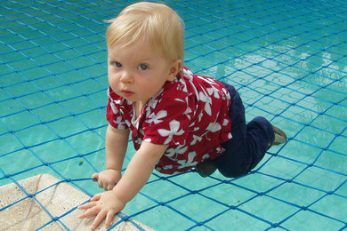 Child On Pool Net