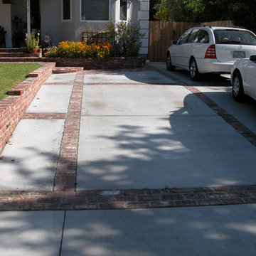 Concrete driveway