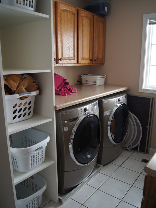 Laundry Basket Shelves Houzz